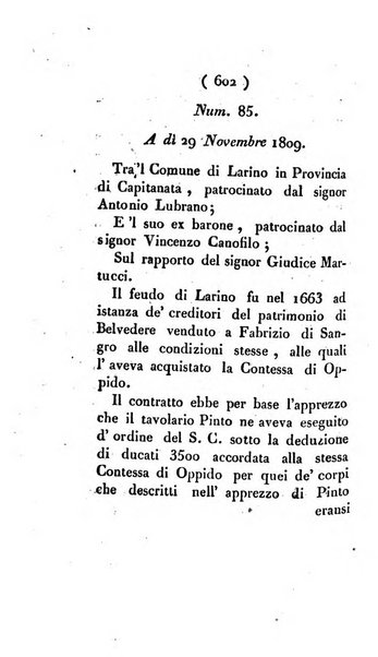 Bullettino delle sentenze emanate dalla Suprema commissione per le liti fra i già baroni ed i comuni