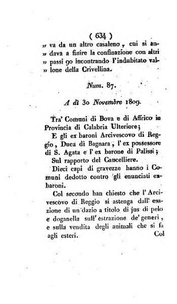 Bullettino delle sentenze emanate dalla Suprema commissione per le liti fra i già baroni ed i comuni