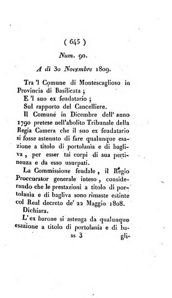 Bullettino delle sentenze emanate dalla Suprema commissione per le liti fra i già baroni ed i comuni