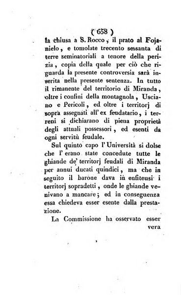 Bullettino delle sentenze emanate dalla Suprema commissione per le liti fra i già baroni ed i comuni