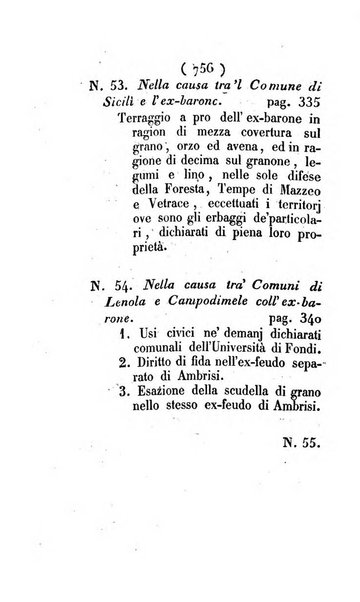 Bullettino delle sentenze emanate dalla Suprema commissione per le liti fra i già baroni ed i comuni