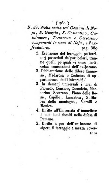 Bullettino delle sentenze emanate dalla Suprema commissione per le liti fra i già baroni ed i comuni