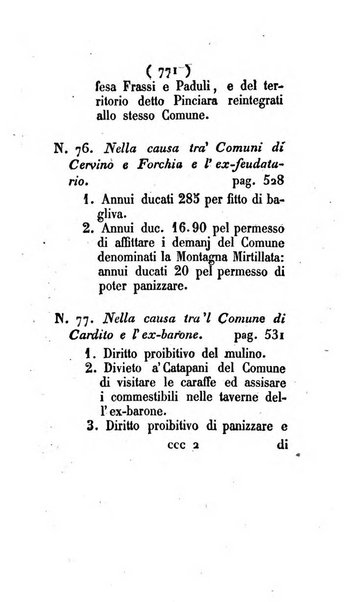 Bullettino delle sentenze emanate dalla Suprema commissione per le liti fra i già baroni ed i comuni