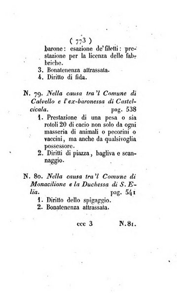 Bullettino delle sentenze emanate dalla Suprema commissione per le liti fra i già baroni ed i comuni