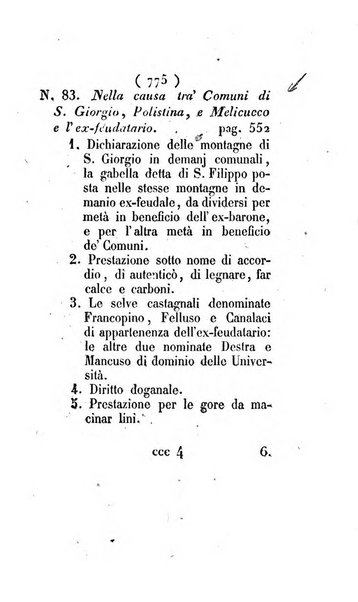 Bullettino delle sentenze emanate dalla Suprema commissione per le liti fra i già baroni ed i comuni