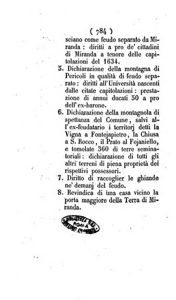 Bullettino delle sentenze emanate dalla Suprema commissione per le liti fra i già baroni ed i comuni