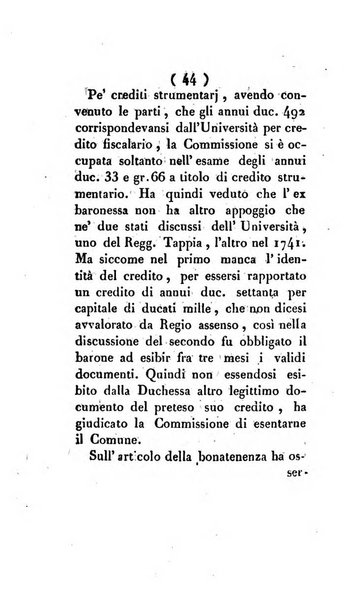 Bullettino delle sentenze emanate dalla Suprema commissione per le liti fra i già baroni ed i comuni