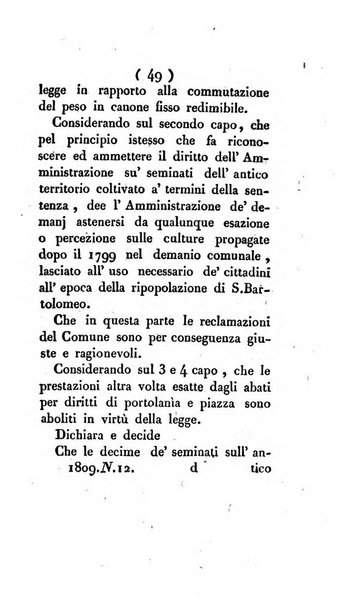 Bullettino delle sentenze emanate dalla Suprema commissione per le liti fra i già baroni ed i comuni