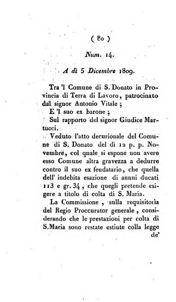 Bullettino delle sentenze emanate dalla Suprema commissione per le liti fra i già baroni ed i comuni