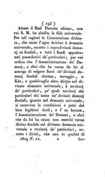 Bullettino delle sentenze emanate dalla Suprema commissione per le liti fra i già baroni ed i comuni