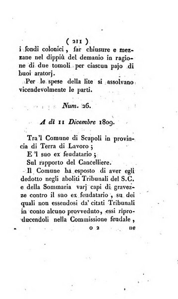 Bullettino delle sentenze emanate dalla Suprema commissione per le liti fra i già baroni ed i comuni