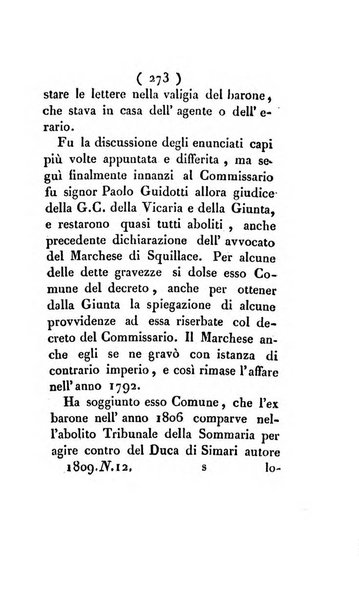 Bullettino delle sentenze emanate dalla Suprema commissione per le liti fra i già baroni ed i comuni