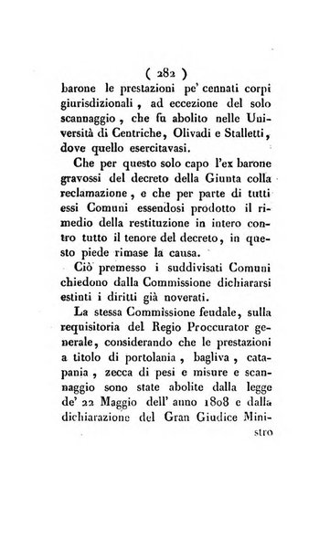 Bullettino delle sentenze emanate dalla Suprema commissione per le liti fra i già baroni ed i comuni