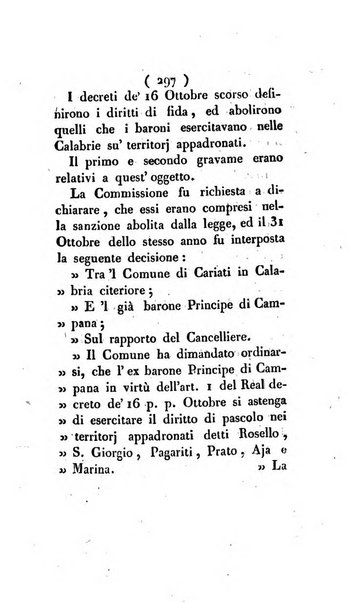 Bullettino delle sentenze emanate dalla Suprema commissione per le liti fra i già baroni ed i comuni