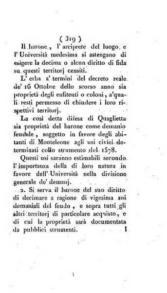 Bullettino delle sentenze emanate dalla Suprema commissione per le liti fra i già baroni ed i comuni