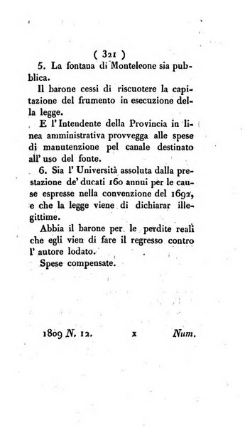 Bullettino delle sentenze emanate dalla Suprema commissione per le liti fra i già baroni ed i comuni