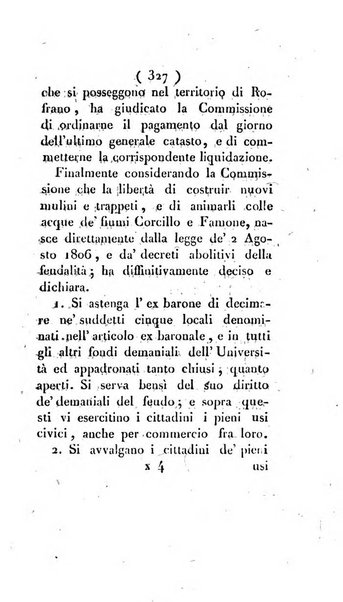 Bullettino delle sentenze emanate dalla Suprema commissione per le liti fra i già baroni ed i comuni