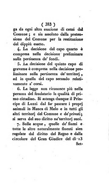 Bullettino delle sentenze emanate dalla Suprema commissione per le liti fra i già baroni ed i comuni