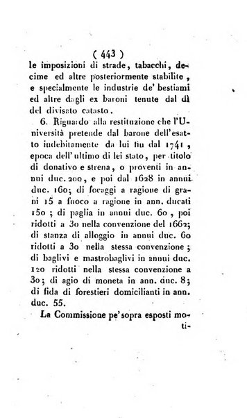 Bullettino delle sentenze emanate dalla Suprema commissione per le liti fra i già baroni ed i comuni