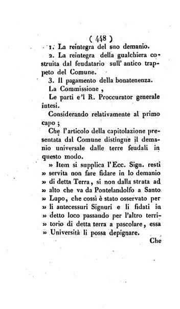 Bullettino delle sentenze emanate dalla Suprema commissione per le liti fra i già baroni ed i comuni