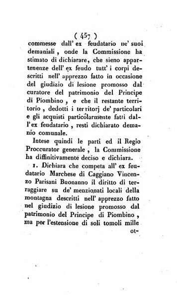 Bullettino delle sentenze emanate dalla Suprema commissione per le liti fra i già baroni ed i comuni