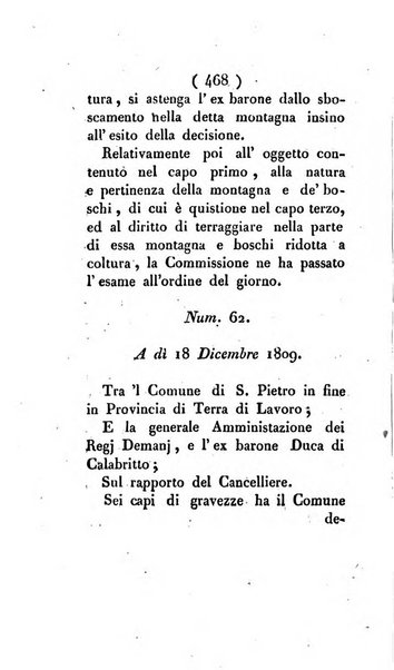 Bullettino delle sentenze emanate dalla Suprema commissione per le liti fra i già baroni ed i comuni