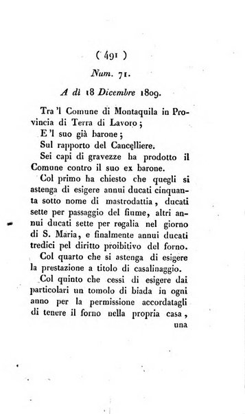 Bullettino delle sentenze emanate dalla Suprema commissione per le liti fra i già baroni ed i comuni