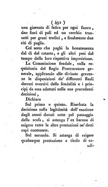 Bullettino delle sentenze emanate dalla Suprema commissione per le liti fra i già baroni ed i comuni