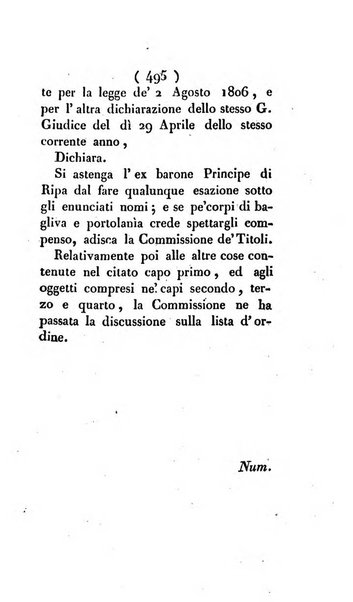 Bullettino delle sentenze emanate dalla Suprema commissione per le liti fra i già baroni ed i comuni