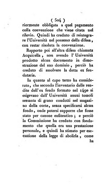 Bullettino delle sentenze emanate dalla Suprema commissione per le liti fra i già baroni ed i comuni