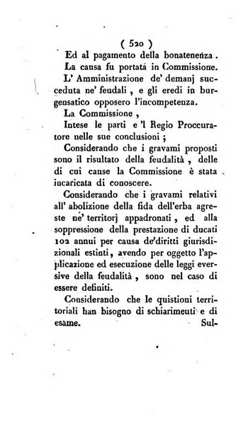 Bullettino delle sentenze emanate dalla Suprema commissione per le liti fra i già baroni ed i comuni