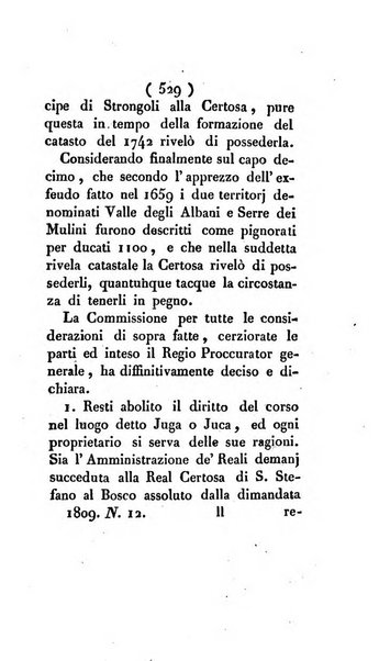 Bullettino delle sentenze emanate dalla Suprema commissione per le liti fra i già baroni ed i comuni