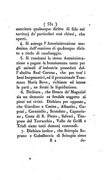 Bullettino delle sentenze emanate dalla Suprema commissione per le liti fra i già baroni ed i comuni