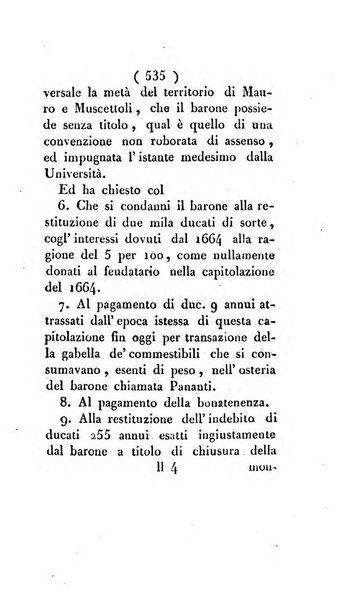 Bullettino delle sentenze emanate dalla Suprema commissione per le liti fra i già baroni ed i comuni