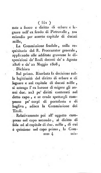 Bullettino delle sentenze emanate dalla Suprema commissione per le liti fra i già baroni ed i comuni