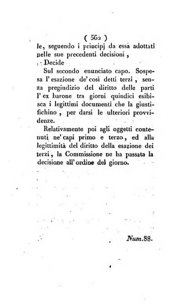 Bullettino delle sentenze emanate dalla Suprema commissione per le liti fra i già baroni ed i comuni