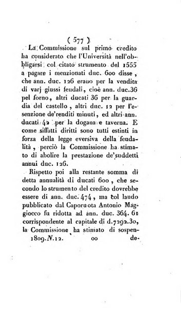 Bullettino delle sentenze emanate dalla Suprema commissione per le liti fra i già baroni ed i comuni