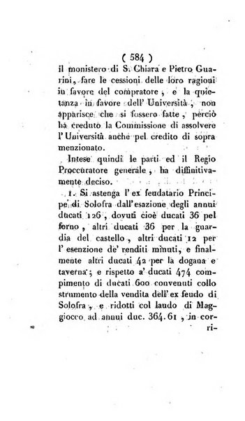 Bullettino delle sentenze emanate dalla Suprema commissione per le liti fra i già baroni ed i comuni