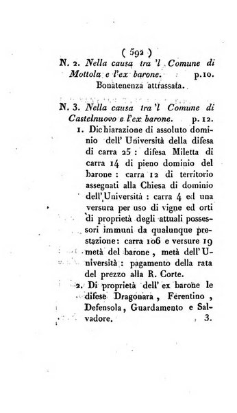 Bullettino delle sentenze emanate dalla Suprema commissione per le liti fra i già baroni ed i comuni