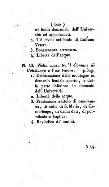 Bullettino delle sentenze emanate dalla Suprema commissione per le liti fra i già baroni ed i comuni