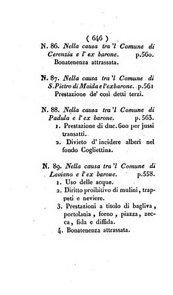 Bullettino delle sentenze emanate dalla Suprema commissione per le liti fra i già baroni ed i comuni