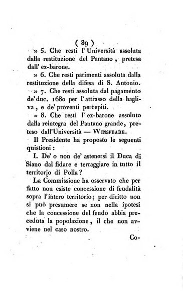 Bullettino delle sentenze emanate dalla Suprema commissione per le liti fra i già baroni ed i comuni