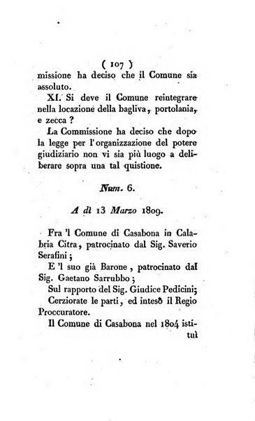 Bullettino delle sentenze emanate dalla Suprema commissione per le liti fra i già baroni ed i comuni