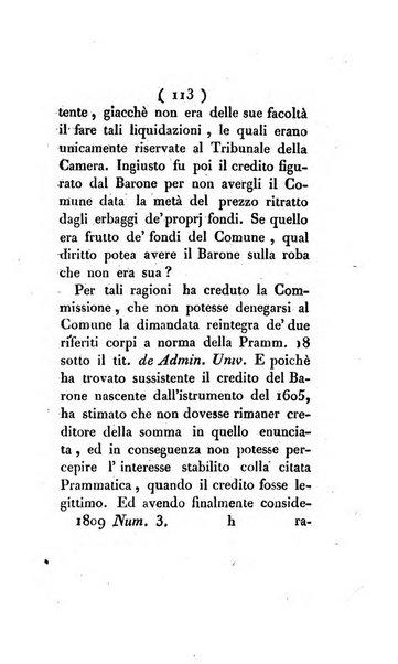 Bullettino delle sentenze emanate dalla Suprema commissione per le liti fra i già baroni ed i comuni