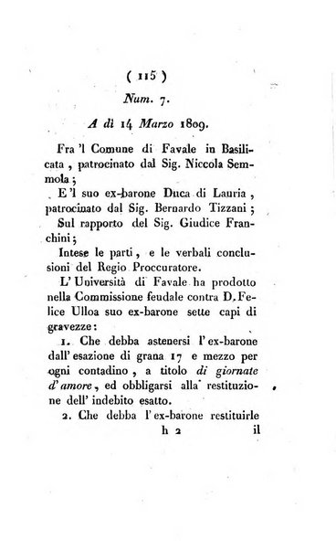 Bullettino delle sentenze emanate dalla Suprema commissione per le liti fra i già baroni ed i comuni