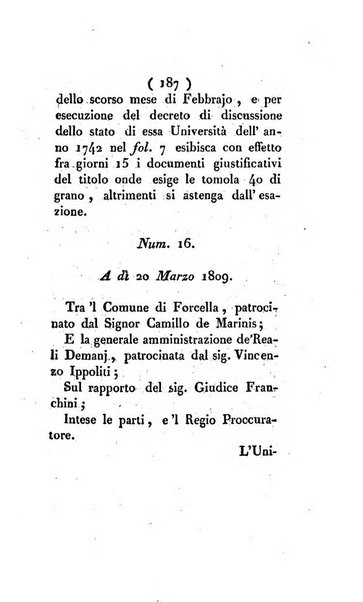 Bullettino delle sentenze emanate dalla Suprema commissione per le liti fra i già baroni ed i comuni