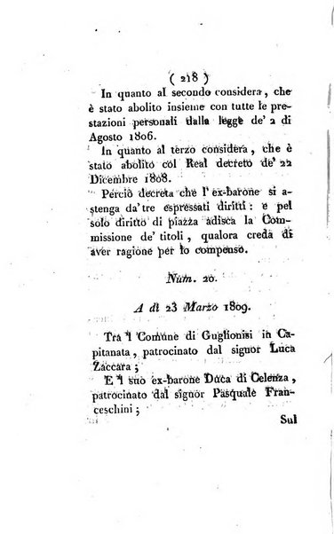 Bullettino delle sentenze emanate dalla Suprema commissione per le liti fra i già baroni ed i comuni