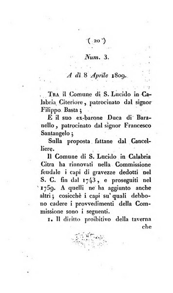 Bullettino delle sentenze emanate dalla Suprema commissione per le liti fra i già baroni ed i comuni