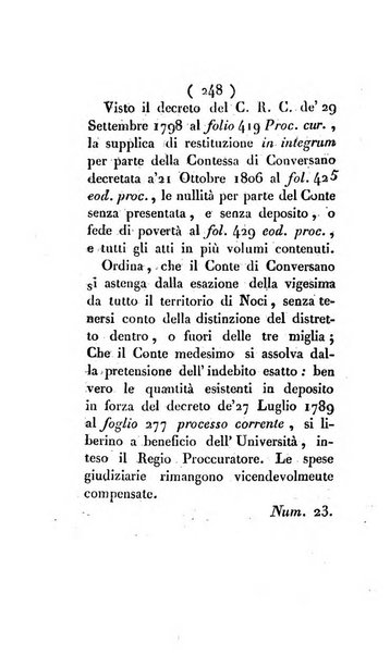 Bullettino delle sentenze emanate dalla Suprema commissione per le liti fra i già baroni ed i comuni