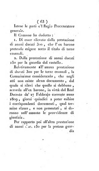 Bullettino delle sentenze emanate dalla Suprema commissione per le liti fra i già baroni ed i comuni